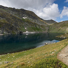 Summer view of The Eye Lake, Rila Mountain, The Seven Rila Lakes, Bulgaria