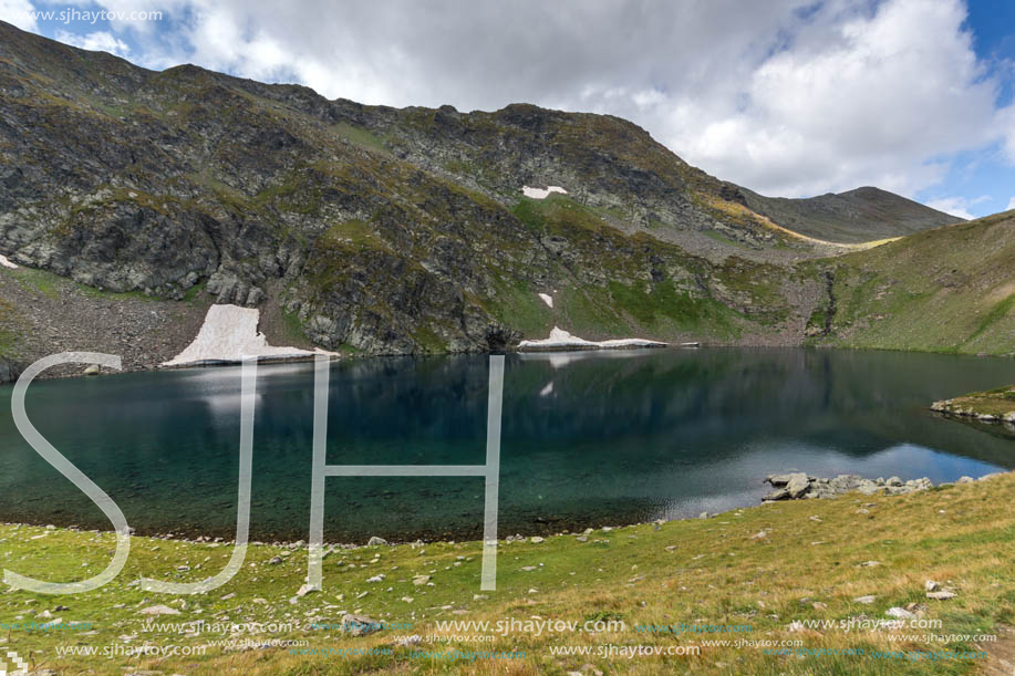 Summer view of The Eye Lake, Rila Mountain, The Seven Rila Lakes, Bulgaria