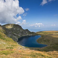 Summer view of The Kidney Lake, Rila Mountain, The Seven Rila Lakes, Bulgaria