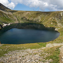 Summer view of The Eye Lake, Rila Mountain, The Seven Rila Lakes, Bulgaria