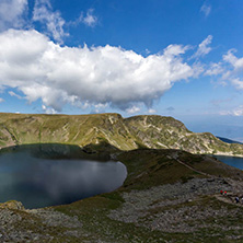 Summer view of The Eye Lake, Rila Mountain, The Seven Rila Lakes, Bulgaria