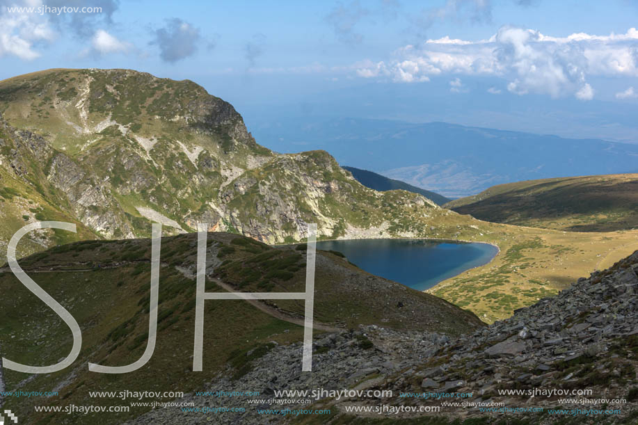 Summer view of The Kidney Lake, Rila Mountain, The Seven Rila Lakes, Bulgaria