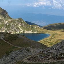 Summer view of The Kidney Lake, Rila Mountain, The Seven Rila Lakes, Bulgaria