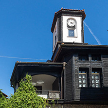 NESSEBAR, BULGARIA - AUGUST 12, 2018: Clock Tower in old town of Nessebar, Burgas Region, Bulgaria