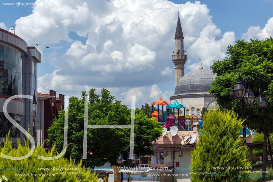 EDIRNE, TURKEY - MAY 26, 2018: Ayshe Kadın Cami Mosque in city of Edirne,  East Thrace, Turkey