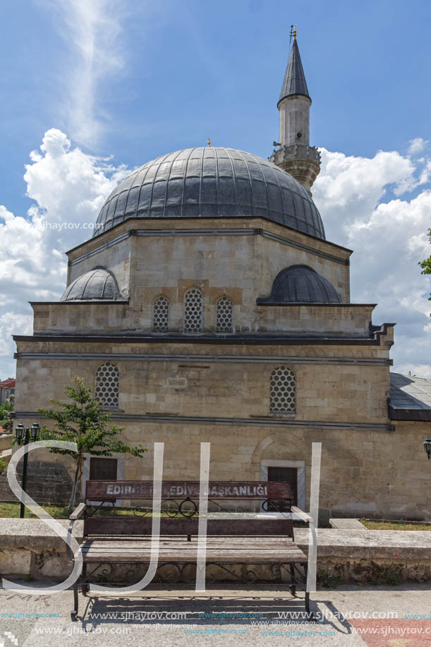 EDIRNE, TURKEY - MAY 26, 2018: Ayshe Kadın Cami Mosque in city of Edirne,  East Thrace, Turkey