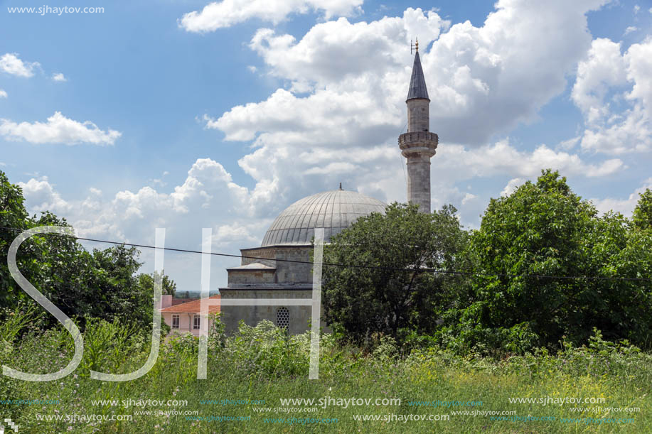 EDIRNE, TURKEY - MAY 26, 2018: Defterdar Mustafa Pasha Mosque in city of Edirne,  East Thrace, Turkey