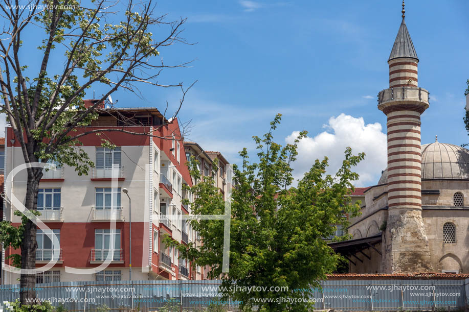 EDIRNE, TURKEY - MAY 26, 2018: Old Mosque in city of Edirne,  East Thrace, Turkey