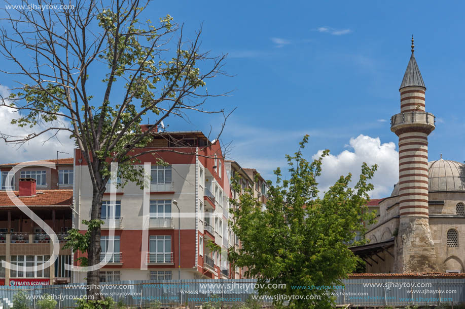 EDIRNE, TURKEY - MAY 26, 2018: Old Mosque in city of Edirne,  East Thrace, Turkey