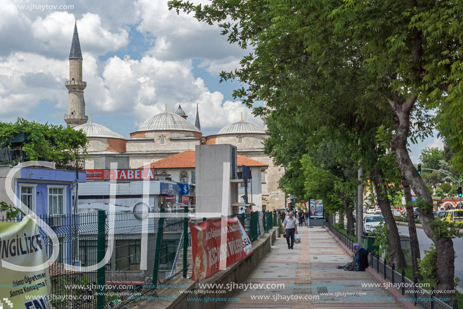 EDIRNE, TURKEY - MAY 26, 2018: Eski Camii Mosque in city of Edirne,  East Thrace, Turkey