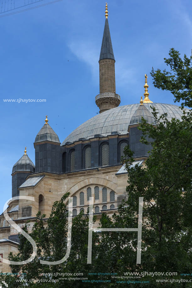 EDIRNE, TURKEY - MAY 26, 2018: Built by architect Mimar Sinan between 1569 and 1575 Selimiye Mosque  in city of Edirne,  East Thrace, Turkey