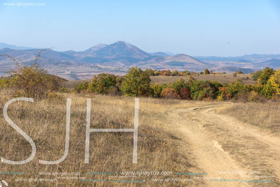 Amazing Autumn landscape of Cherna Gora (Monte Negro) mountain, Pernik Region, Bulgaria