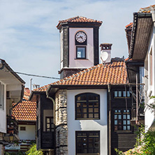 NESSEBAR, BULGARIA - AUGUST 12, 2018: Typical Street in old town of Nessebar, Burgas Region, Bulgaria