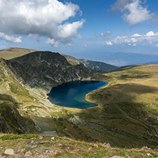 Summer view of The Eye and The Kidney Lakes, Rila Mountain, The Seven Rila Lakes, Bulgaria