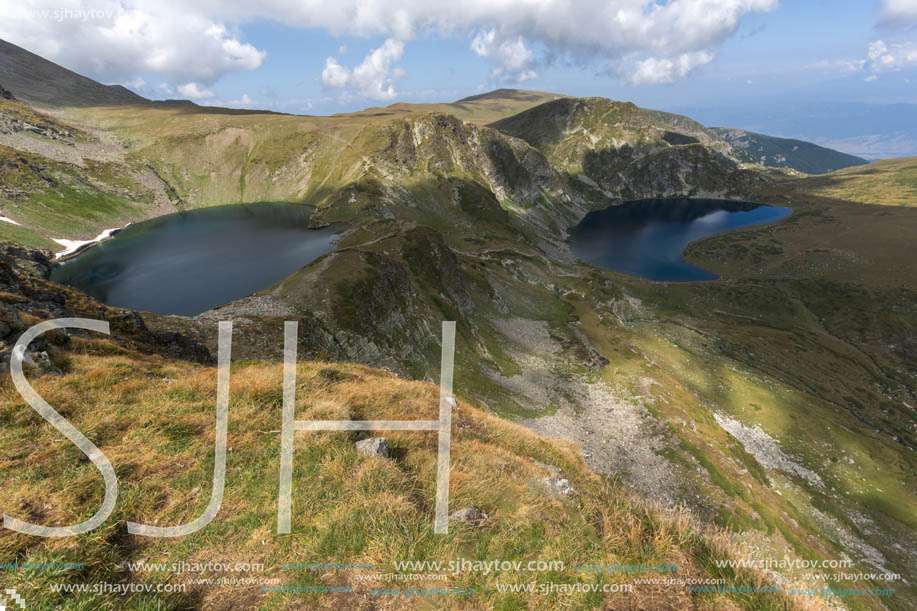 Summer view of The Eye and The Kidney Lakes, Rila Mountain, The Seven Rila Lakes, Bulgaria