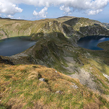 Summer view of The Eye and The Kidney Lakes, Rila Mountain, The Seven Rila Lakes, Bulgaria