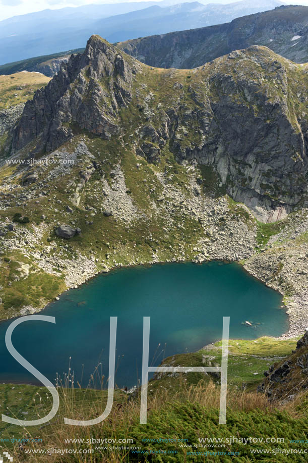 Summer view of The Twin lake, Rila Mountain, The Seven Rila Lakes, Bulgaria