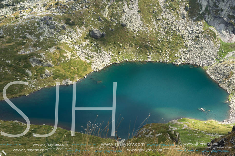 Summer view of The Twin lake, Rila Mountain, The Seven Rila Lakes, Bulgaria