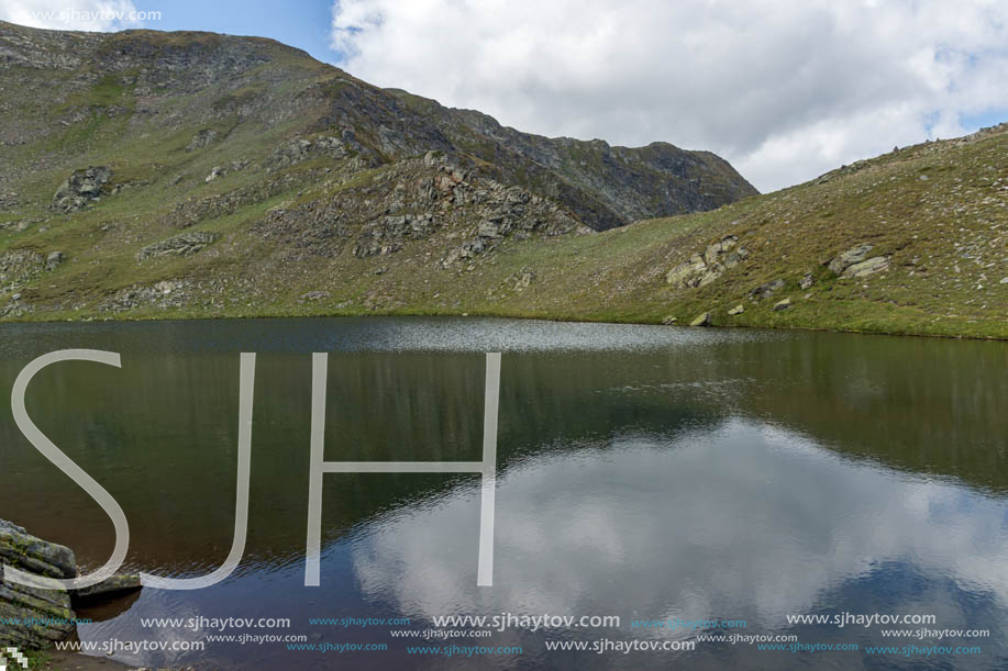 Summer view of The Tear lake, Rila Mountain, The Seven Rila Lakes, Bulgaria