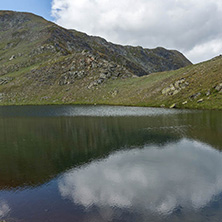 Summer view of The Tear lake, Rila Mountain, The Seven Rila Lakes, Bulgaria