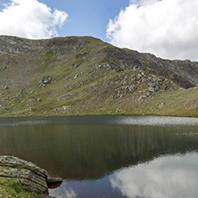 Summer view of The Tear lake, Rila Mountain, The Seven Rila Lakes, Bulgaria