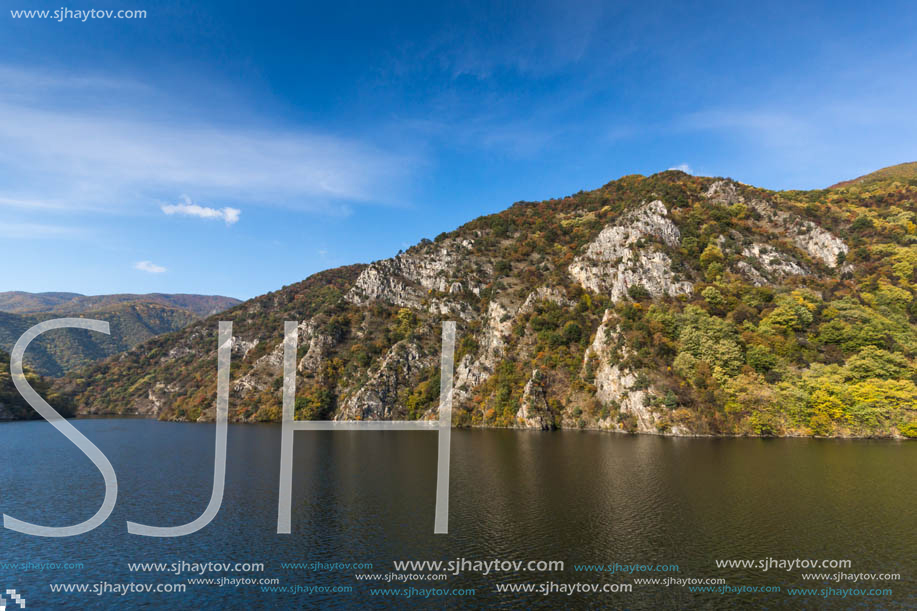 Amazing Autumn ladscape of The Krichim Reservoir, Rhodope Mountains, Plovdiv Region, Bulgaria