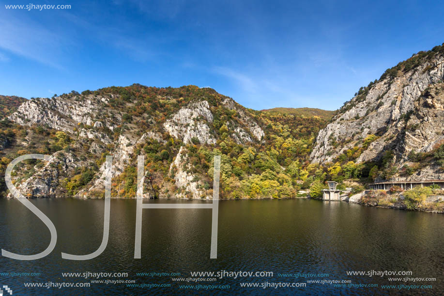 Amazing Autumn ladscape of The Krichim Reservoir, Rhodope Mountains, Plovdiv Region, Bulgaria