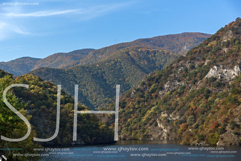 Amazing Autumn ladscape of The Krichim Reservoir, Rhodope Mountains, Plovdiv Region, Bulgaria