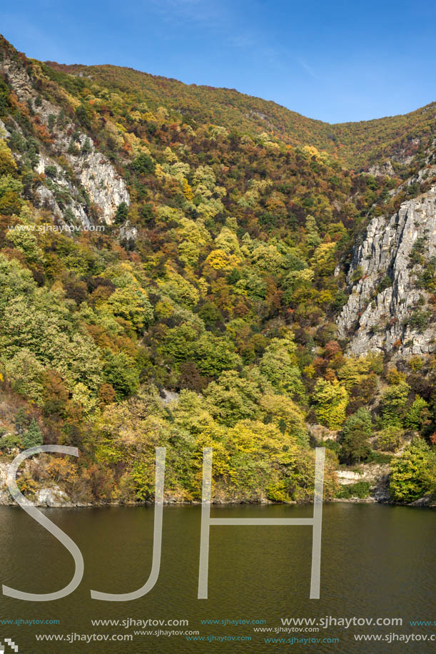 Amazing Autumn ladscape of The Krichim Reservoir, Rhodope Mountains, Plovdiv Region, Bulgaria