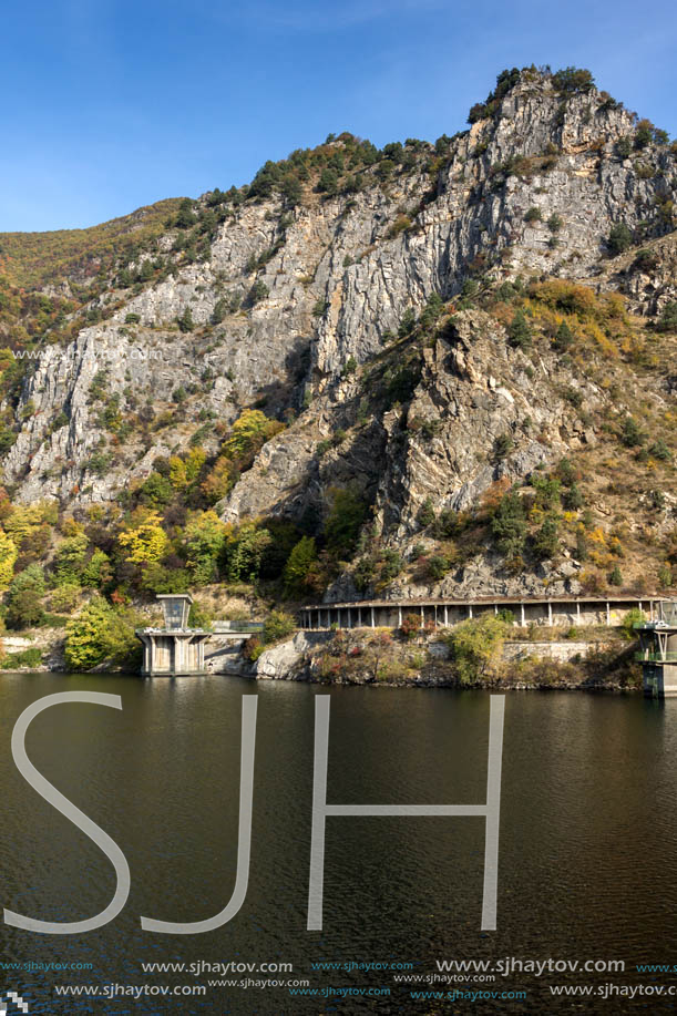 Amazing Autumn ladscape of The Krichim Reservoir, Rhodope Mountains, Plovdiv Region, Bulgaria