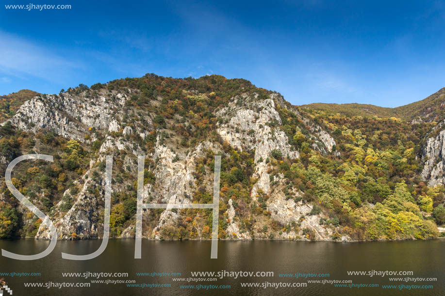 Amazing Autumn ladscape of The Krichim Reservoir, Rhodope Mountains, Plovdiv Region, Bulgaria