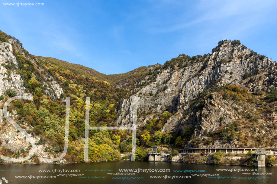 Amazing Autumn ladscape of The Krichim Reservoir, Rhodope Mountains, Plovdiv Region, Bulgaria