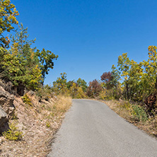 Autumn landscape of Ruen Mountain - northern part of Vlahina Mountain, Kyustendil Region, Bulgaria