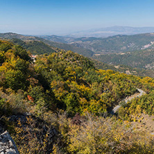 Autumn landscape of Ruen Mountain - northern part of Vlahina Mountain, Kyustendil Region, Bulgaria