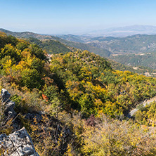 Autumn landscape of Ruen Mountain - northern part of Vlahina Mountain, Kyustendil Region, Bulgaria