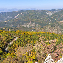 Autumn landscape of Ruen Mountain - northern part of Vlahina Mountain, Kyustendil Region, Bulgaria