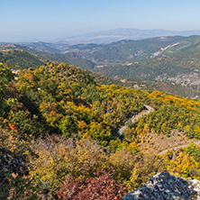 Autumn landscape of Ruen Mountain - northern part of Vlahina Mountain, Kyustendil Region, Bulgaria