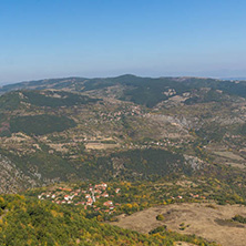 Autumn landscape of Ruen Mountain - northern part of Vlahina Mountain, Kyustendil Region, Bulgaria