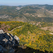 Autumn landscape of Ruen Mountain - northern part of Vlahina Mountain, Kyustendil Region, Bulgaria