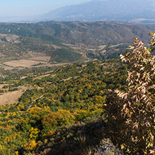 Autumn landscape of Ruen Mountain - northern part of Vlahina Mountain, Kyustendil Region, Bulgaria