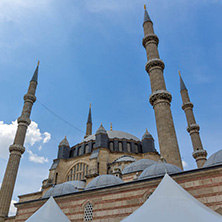 Architectural detail of Built by architect Mimar Sinan between 1569 and 1575 Selimiye Mosque  in city of Edirne,  East Thrace, Turkey