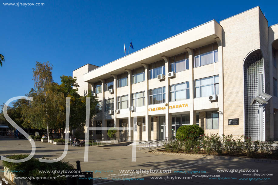 BLAGOEVGRAD, BULGARIA - OCTOBER 6, 2018: The Center of town of Blagoevgrad, Bulgaria