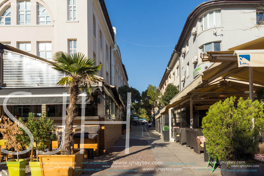 BLAGOEVGRAD, BULGARIA - OCTOBER 6, 2018: The Center of town of Blagoevgrad, Bulgaria