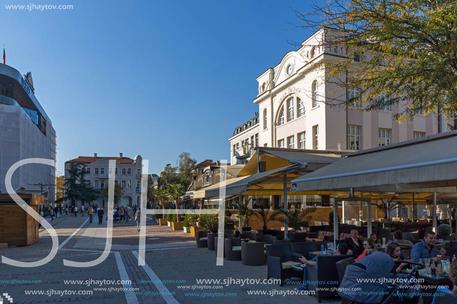 BLAGOEVGRAD, BULGARIA - OCTOBER 6, 2018: The Center of town of Blagoevgrad, Bulgaria