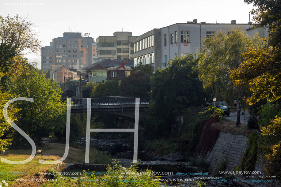 BLAGOEVGRAD, BULGARIA - OCTOBER 6, 2018: The Center of town of Blagoevgrad, Bulgaria