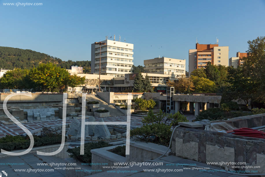 BLAGOEVGRAD, BULGARIA - OCTOBER 6, 2018: The Center of town of Blagoevgrad, Bulgaria