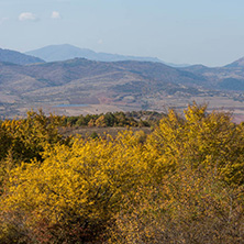 Amazing Autumn Panorama of Cherna Gora (Monte Negro) mountain, Pernik Region, Bulgaria